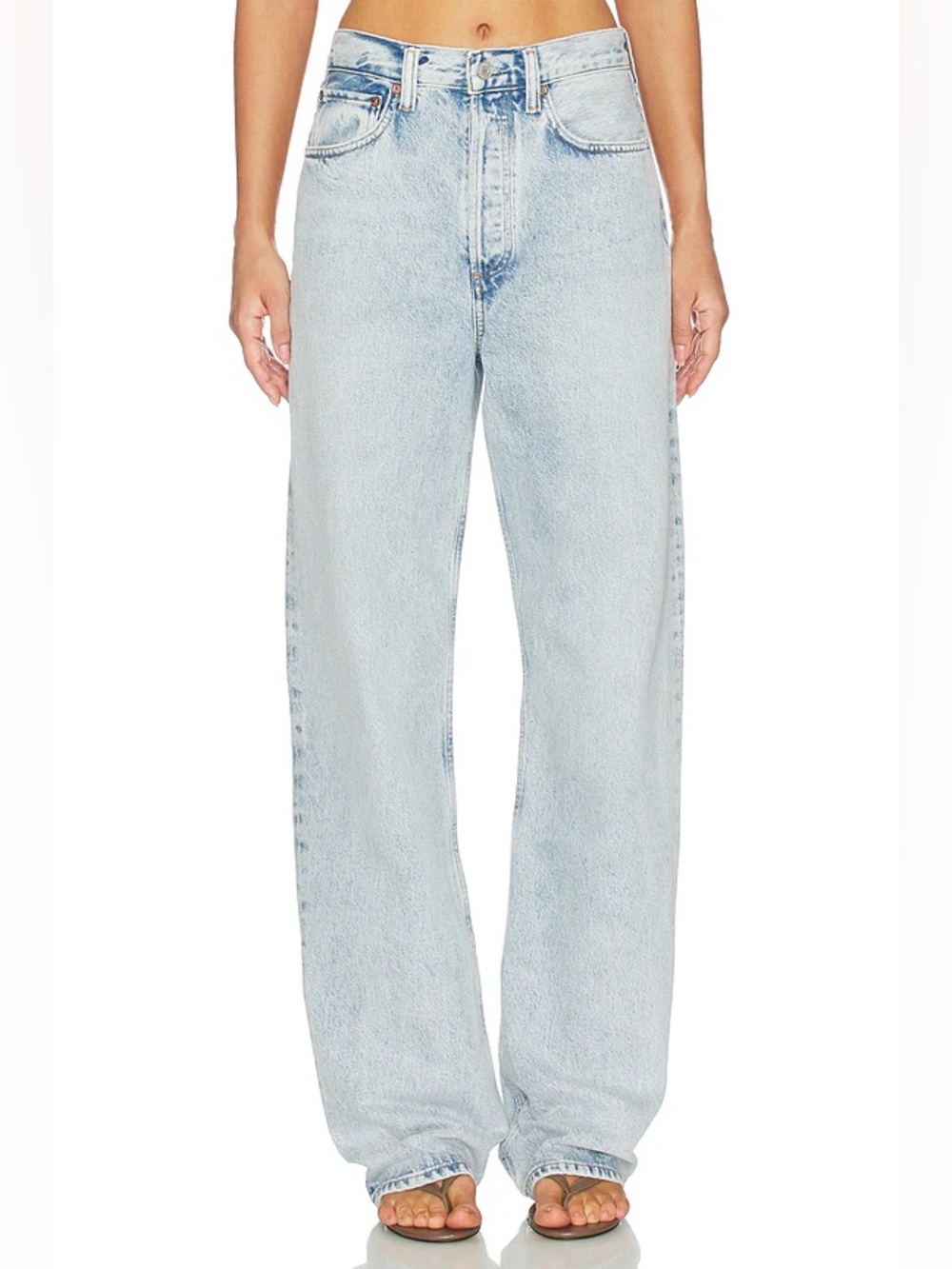 Agolde Vintage Loose High-Rise Wide-Leg Jeans Size 24- Runs Big